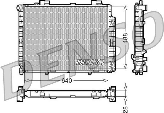 Denso DRM17101 - Radiatore, Raffreddamento motore www.autoricambit.com