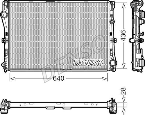 Denso DRM17103 - Radiatore, Raffreddamento motore www.autoricambit.com