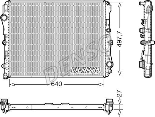 Denso DRM17116 - Radiatore, Raffreddamento motore www.autoricambit.com