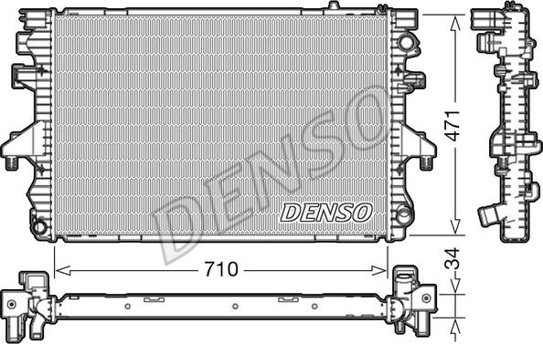 Denso DRM32040 - Radiatore, Raffreddamento motore www.autoricambit.com