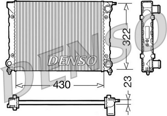 Denso DRM32004 - Radiatore, Raffreddamento motore www.autoricambit.com