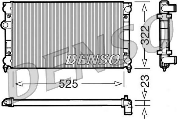 Denso DRM32006 - Radiatore, Raffreddamento motore www.autoricambit.com