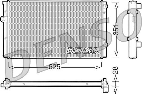 Denso DRM32008 - Radiatore, Raffreddamento motore www.autoricambit.com