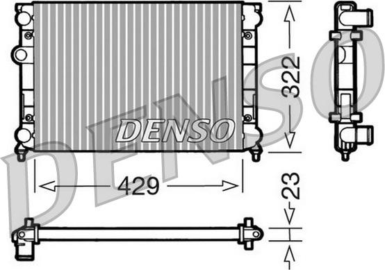 Denso DRM32007 - Radiatore, Raffreddamento motore www.autoricambit.com