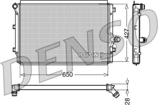 Denso DRM32017 - Radiatore, Raffreddamento motore www.autoricambit.com