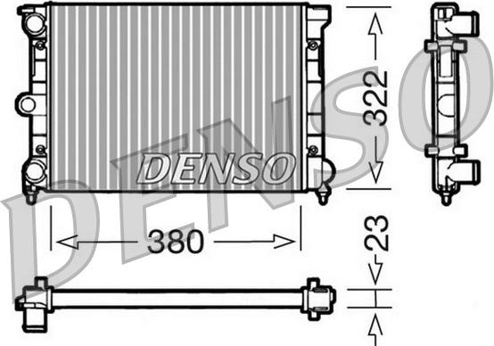 Denso DRM32032 - Radiatore, Raffreddamento motore www.autoricambit.com