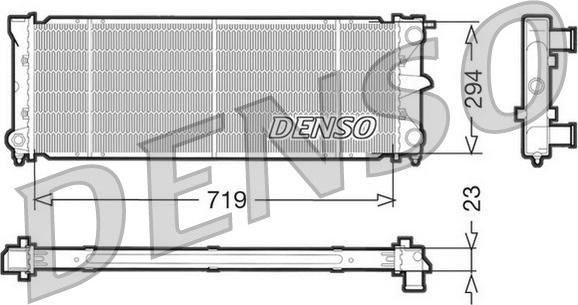 Denso DRM32026 - Radiatore, Raffreddamento motore www.autoricambit.com