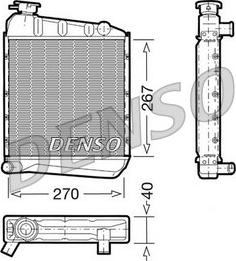 Denso DRM24030 - Radiatore, Raffreddamento motore www.autoricambit.com