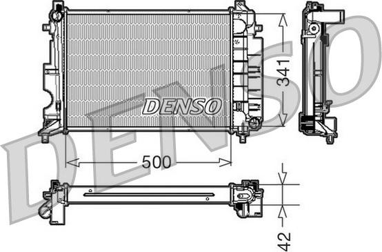 Denso DRM25014 - Radiatore, Raffreddamento motore www.autoricambit.com