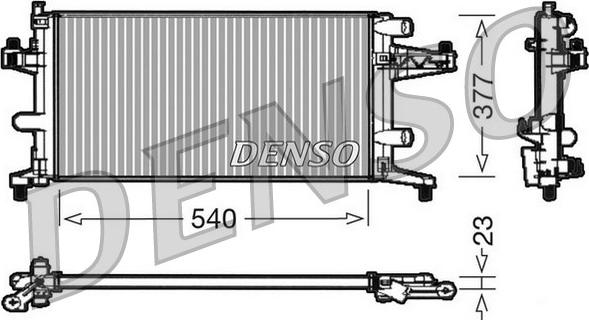 Denso DRM20040 - Radiatore, Raffreddamento motore www.autoricambit.com