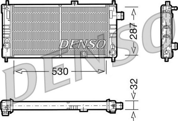 Denso DRM20064 - Radiatore, Raffreddamento motore www.autoricambit.com