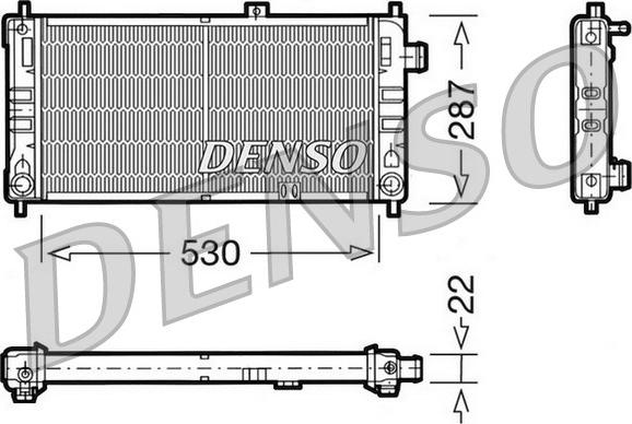 Denso DRM20062 - Radiatore, Raffreddamento motore www.autoricambit.com