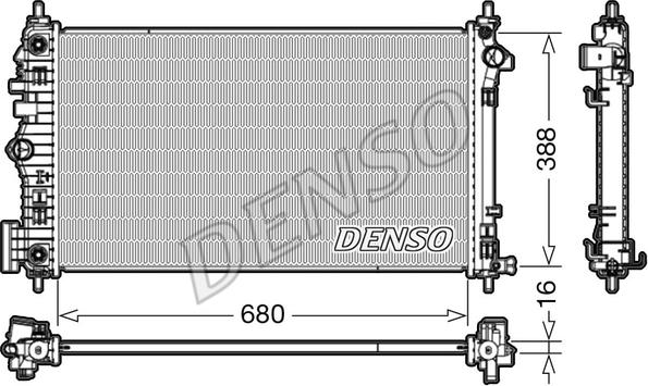 Denso DRM20007 - Radiatore, Raffreddamento motore www.autoricambit.com