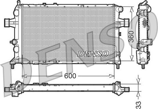 Denso DRM20018 - Radiatore, Raffreddamento motore www.autoricambit.com