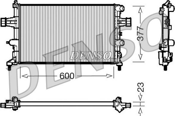 Denso DRM20081 - Radiatore, Raffreddamento motore www.autoricambit.com