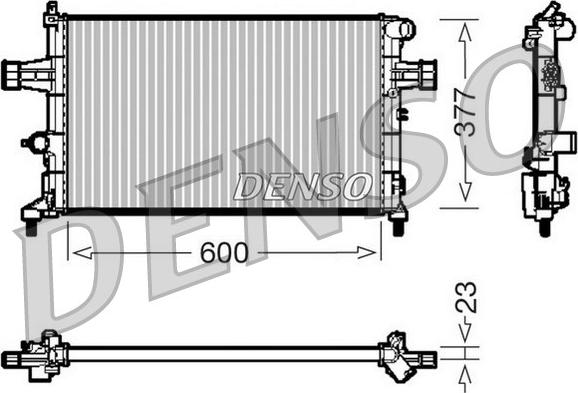 Denso DRM20083 - Radiatore, Raffreddamento motore www.autoricambit.com