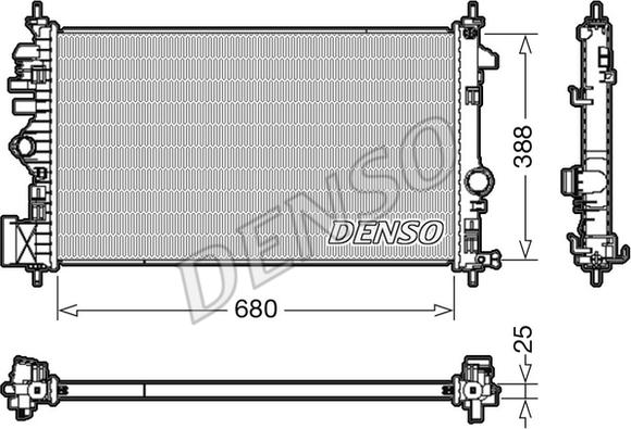 Denso DRM20109 - Radiatore, Raffreddamento motore www.autoricambit.com