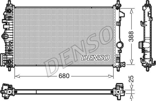 Denso DRM20108 - Radiatore, Raffreddamento motore www.autoricambit.com