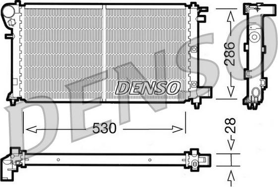 Denso DRM21004 - Radiatore, Raffreddamento motore www.autoricambit.com