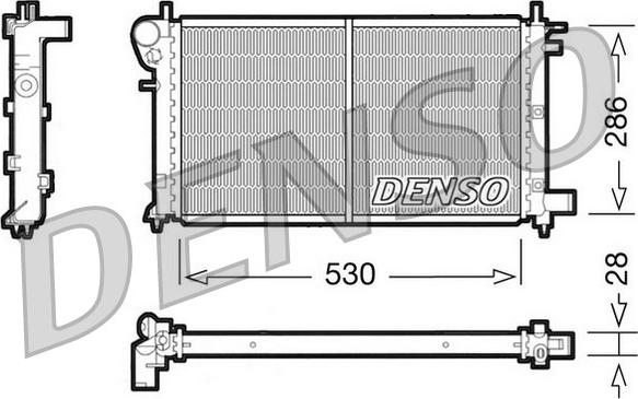 Denso DRM21003 - Radiatore, Raffreddamento motore www.autoricambit.com