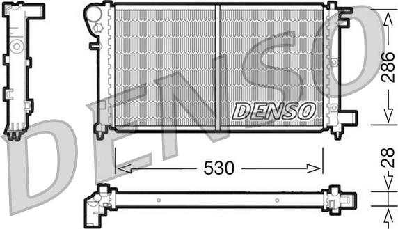 Denso DRM21002 - Radiatore, Raffreddamento motore www.autoricambit.com