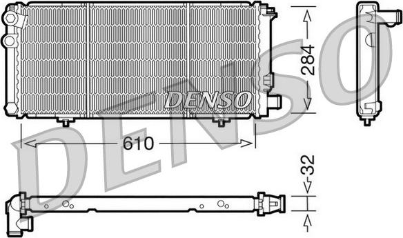 Denso DRM21010 - Radiatore, Raffreddamento motore www.autoricambit.com