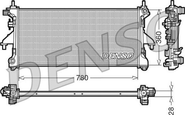 Denso DRM21101 - Radiatore, Raffreddamento motore www.autoricambit.com