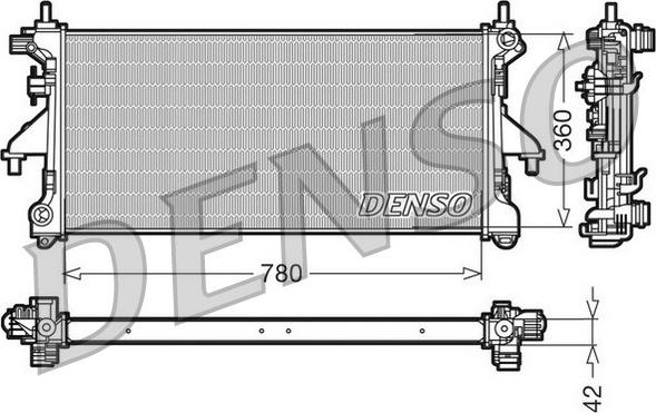 Denso DRM21102 - Radiatore, Raffreddamento motore www.autoricambit.com