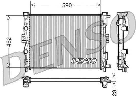 Denso DRM23055 - Radiatore, Raffreddamento motore www.autoricambit.com