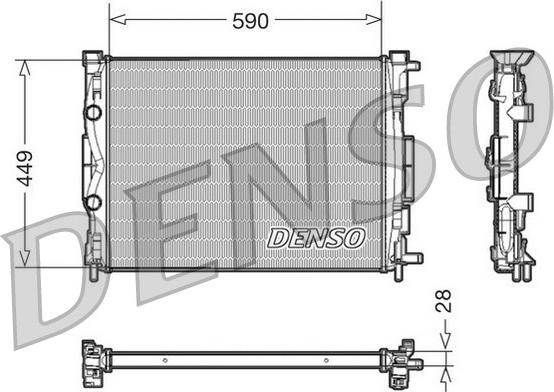 Denso DRM23056 - Radiatore, Raffreddamento motore www.autoricambit.com