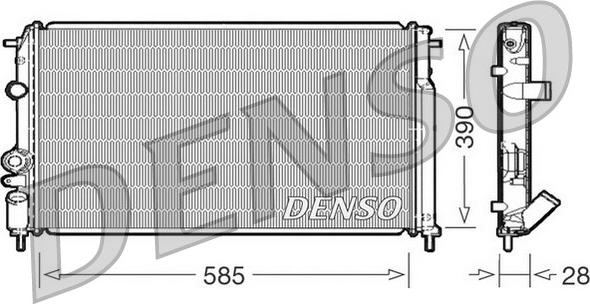 Denso DRM23052 - Radiatore, Raffreddamento motore www.autoricambit.com