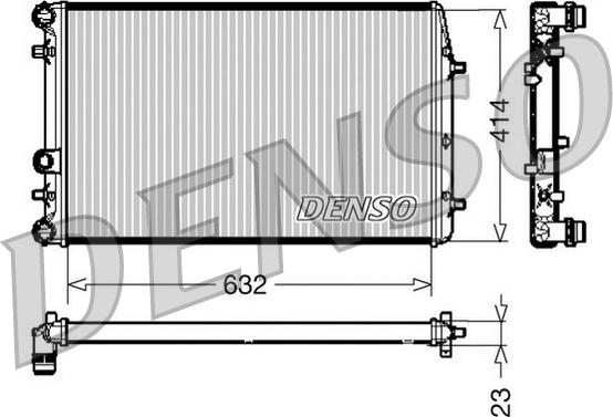 Denso DRM27005 - Radiatore, Raffreddamento motore www.autoricambit.com