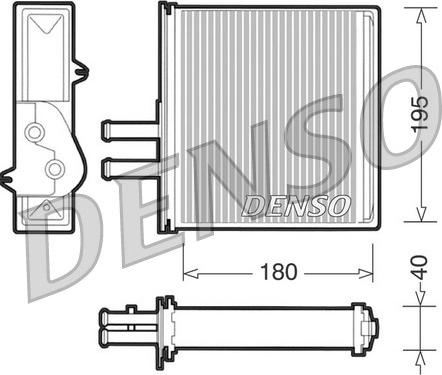 Denso DRR09060 - Scambiatore calore, Riscaldamento abitacolo www.autoricambit.com