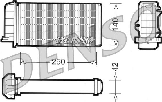 Denso DRR09002 - Scambiatore calore, Riscaldamento abitacolo www.autoricambit.com