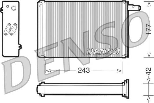 Denso DRR09030 - Scambiatore calore, Riscaldamento abitacolo www.autoricambit.com