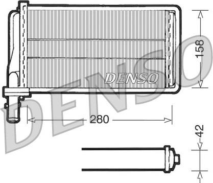 Denso DRR01001 - Scambiatore calore, Riscaldamento abitacolo www.autoricambit.com