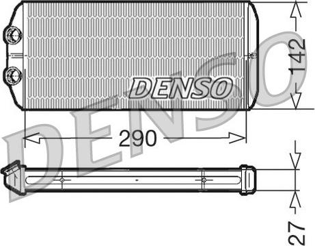 Denso DRR07005 - Scambiatore calore, Riscaldamento abitacolo www.autoricambit.com