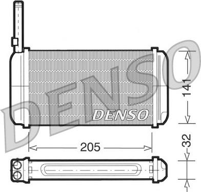 Denso DRR10002 - Scambiatore calore, Riscaldamento abitacolo www.autoricambit.com