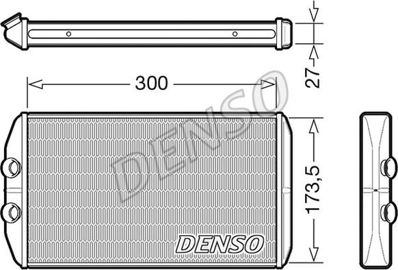 Denso DRR12008 - Scambiatore calore, Riscaldamento abitacolo www.autoricambit.com