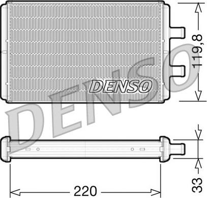 Denso DRR12007 - Scambiatore calore, Riscaldamento abitacolo www.autoricambit.com