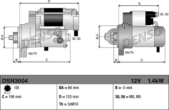 Denso DSN3004 - Motorino d'avviamento www.autoricambit.com