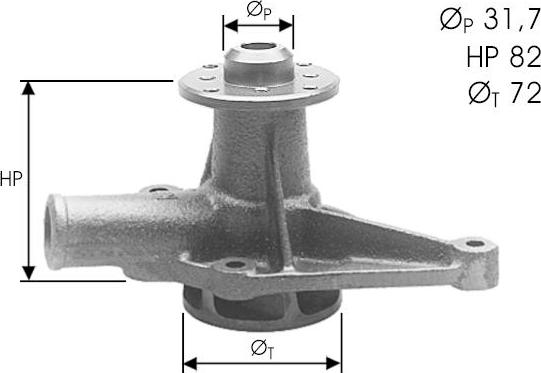 DOLZ A123 - Pompa acqua www.autoricambit.com