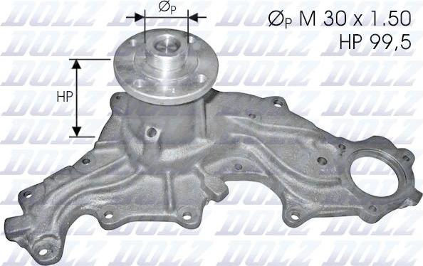 DOLZ F120 - Pompa acqua www.autoricambit.com