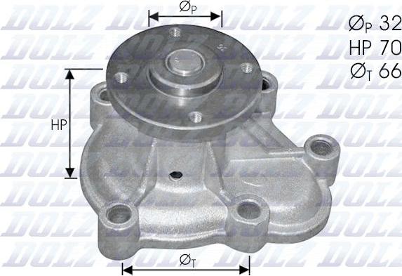 DOLZ O130 - Pompa acqua www.autoricambit.com