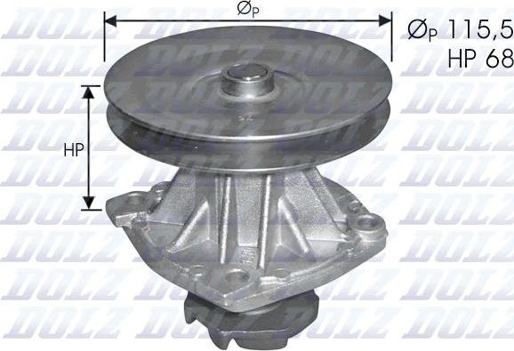 DOLZ S135 - Pompa acqua www.autoricambit.com