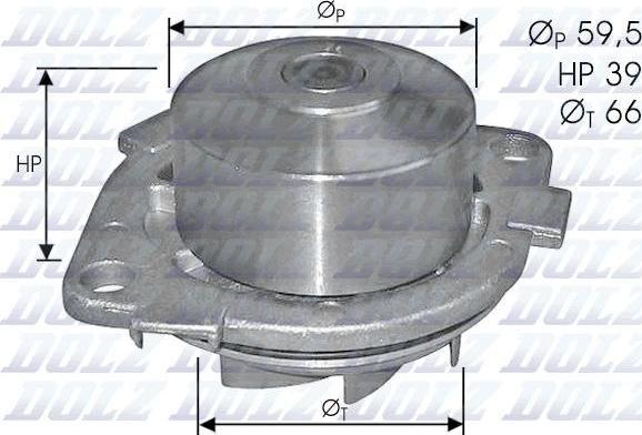 DOLZ S211 - Pompa acqua www.autoricambit.com