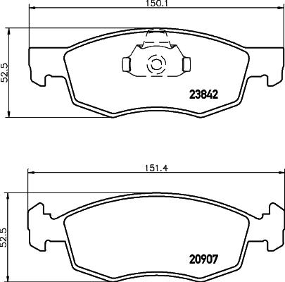 Valeo 671013 - Kit pastiglie freno, Freno a disco www.autoricambit.com