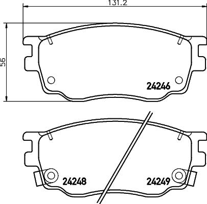 Valeo 670647 - Kit pastiglie freno, Freno a disco www.autoricambit.com