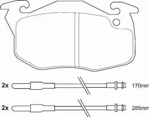 Duron DBP340730 - Kit pastiglie freno, Freno a disco www.autoricambit.com