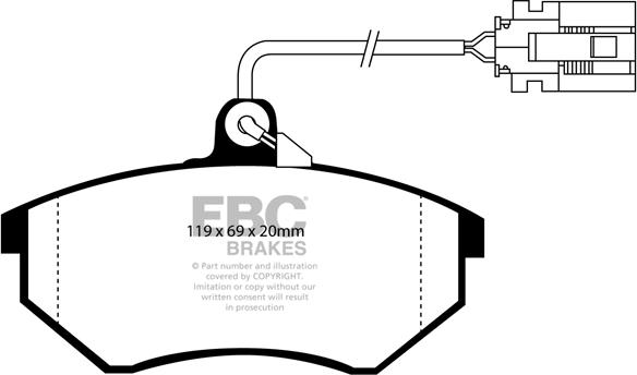 Lucas Electrical GDB1057 - Kit pastiglie freno, Freno a disco www.autoricambit.com